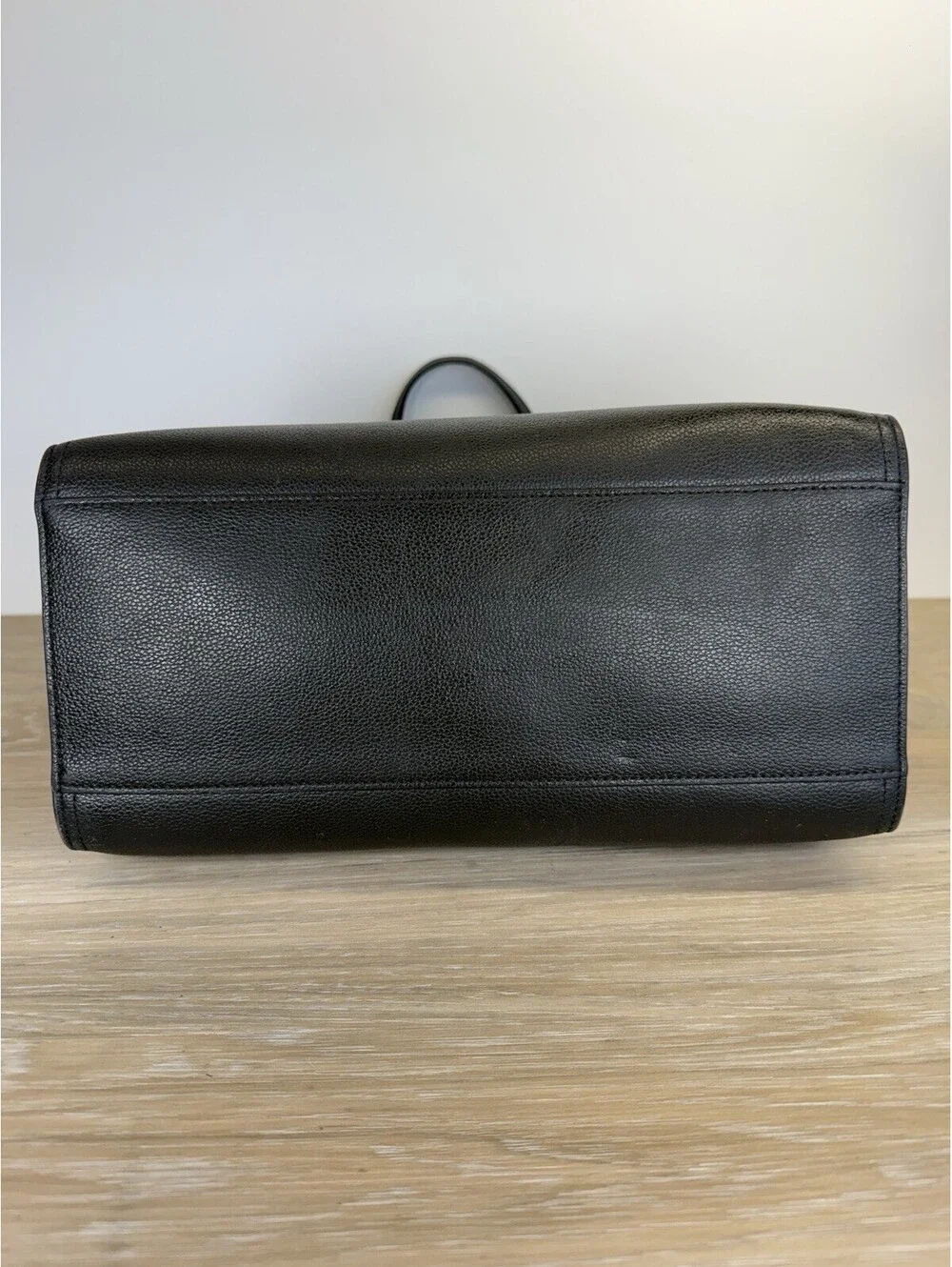 Kate Spade New York Women Medium Black Pebbled Leather Rowe Top Zip Satchel Bag